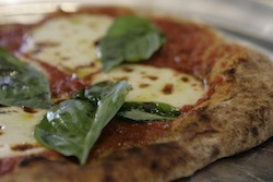 wood-fired margherita pizza