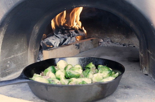 wood-fired brussels sprouts