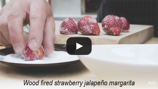 Wood fired strawberry jalapeño margarita pizza oven recipe