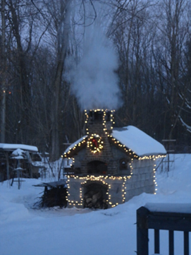 Winter Pizza Oven