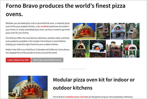 New Residential Pizza Oven Home Page