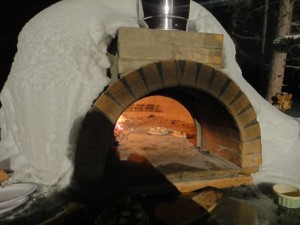 Pizza Oven in the Snow