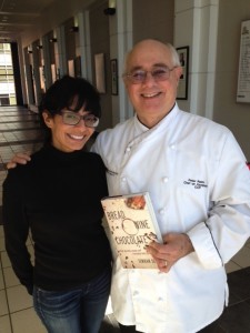 Author Simran Sethi and me in the hallowed halls of Johnson & Wales University University.