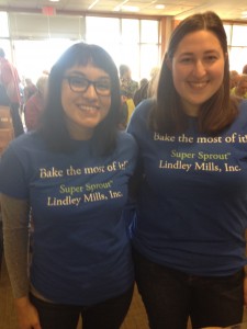 Along with part of the Lindley Mills team -- love those tee-shirts!!