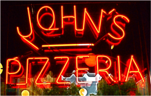 John's on Bleecker St. in Greenwich Village