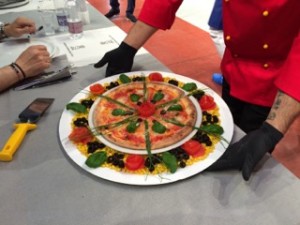 Pizza are often presented with lavish decorations, but this has no impact on the score.