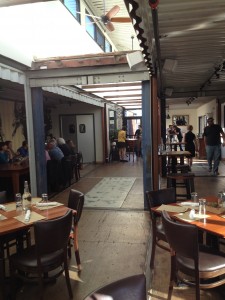 The inside of Smoky Park, all the container connected and opened up. Could this be the restaurant concept of the future?