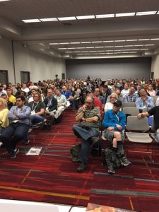 Almost 600 people came in early to hear about dough fermentation. That's some serious pizza passion!