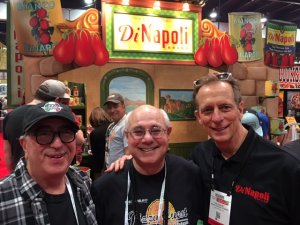 That's me sandwiched between the legendary Paulie Gee, of Brooklyn, and Rob DiNapoli, the tomato sauce king.