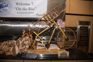 Harry Peemoeller's amazing bread sculpture; a tribute to the Wright Brother's from ideation to aviation.