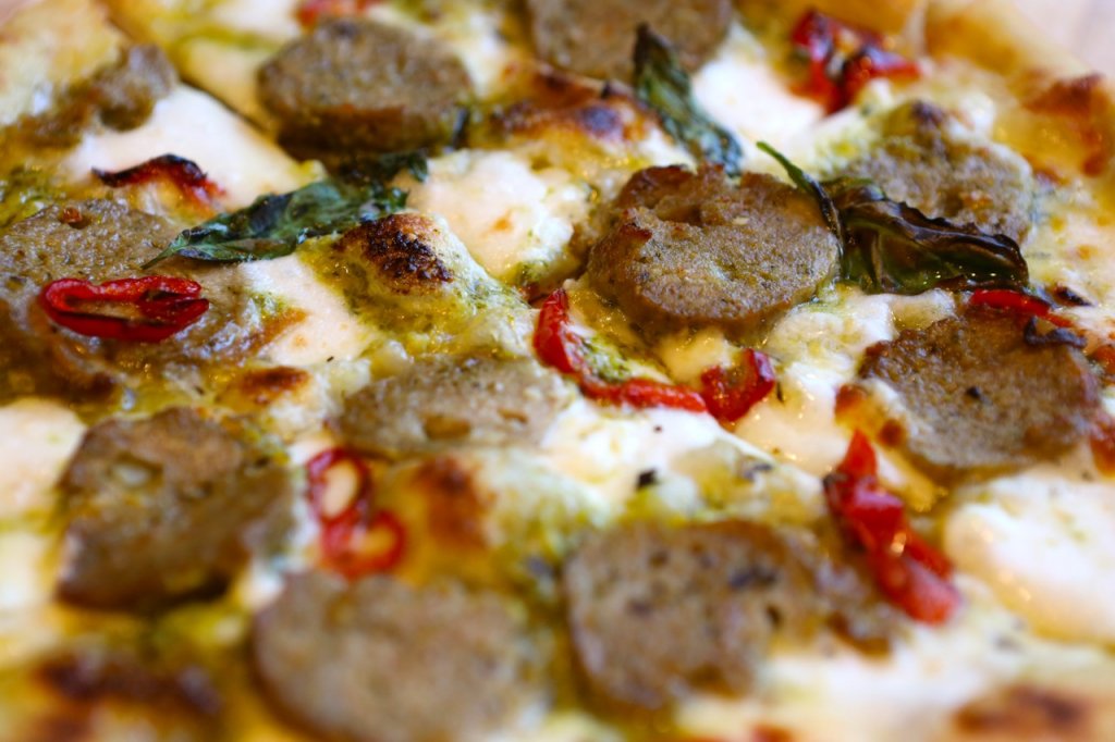 A Turkey/Pesto Meatball Pizza for my sanity and for my soul.... Pizza Quest with Peter Reinhart