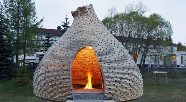 Norway Outdoor Fireplace