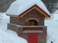 Pompeii DIY Brick Oven - Winter Photo - Ovem Maine