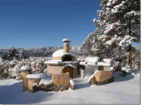 Giardino Pizza Oven Winter Photo - Sangre de Cristo NM