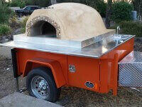 mobile pizza oven trailer