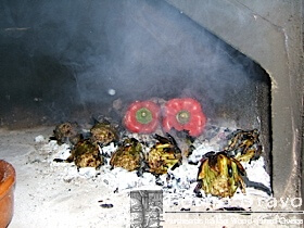 roasting peppers