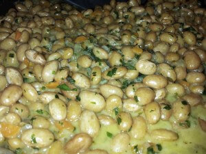 braised shell beans