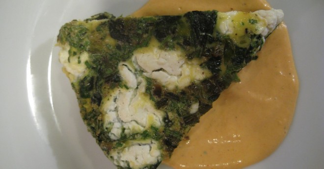 spinach scallion frittata