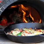 Cast Iron Pan in Wood Fired Oven