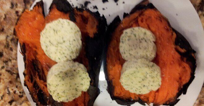 ash-roasted sweet potatoes