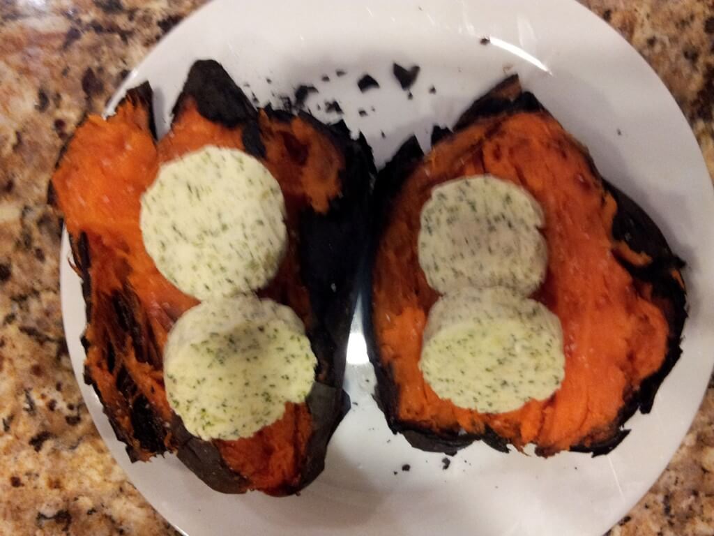 ash-roasted sweet potatoes