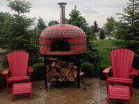 custom home pizza oven, wood fired pizza oven, vesuvio80 pizza oven, forno bravo