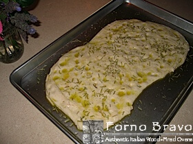 tuscan flatbread to go in brick oven 