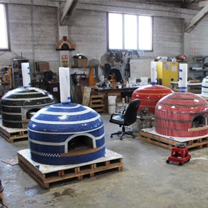 tiled ovens at factory