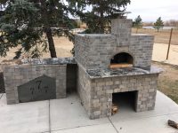 casa pizza oven stone and marble installation