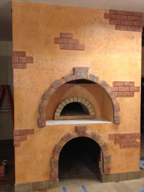 Modena Commercial Pizza Oven with Stucco and Brick - Buffalo NY