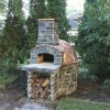 Giardino pizza oven with stone and copper exterior