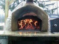 Pompeii DIY Brick Oven Fired Up