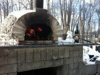 Pompeii DIY Brick Oven Winter Photo Grand Island NY