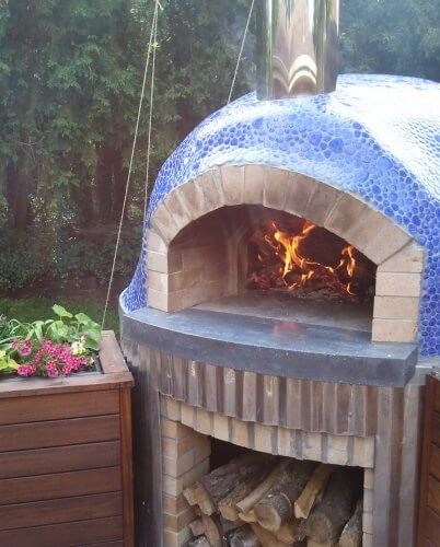 Pompeii DIY Brick Oven Blue Tile Grand Rapids MI