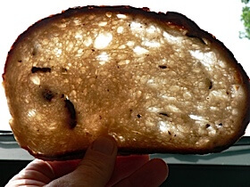 bread with holes after bread kneading