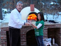 Primavera70 Wood Fired Pizza Oven Winter Photo