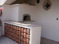 Pompeii Brick Oven - Stucco Finish Puerta Vallarta Mexico