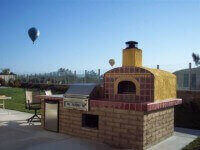 Casa Outdoor Pizza Oven in Temecula with Stucco / Tile Finish