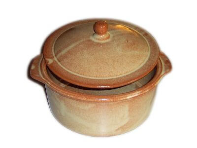 Spanish Terracotta Pot With Lid on It