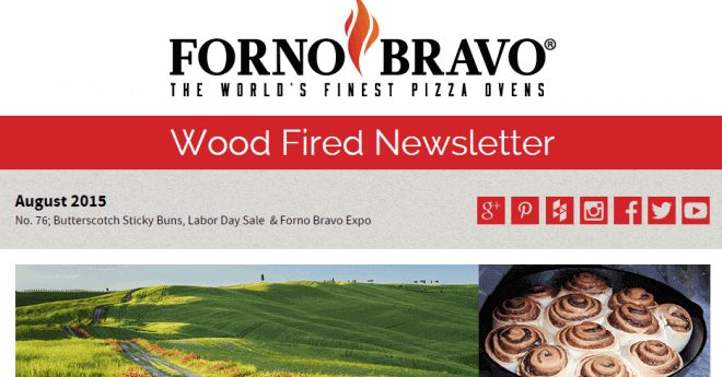 Forno Bravo Newsletter August 2015