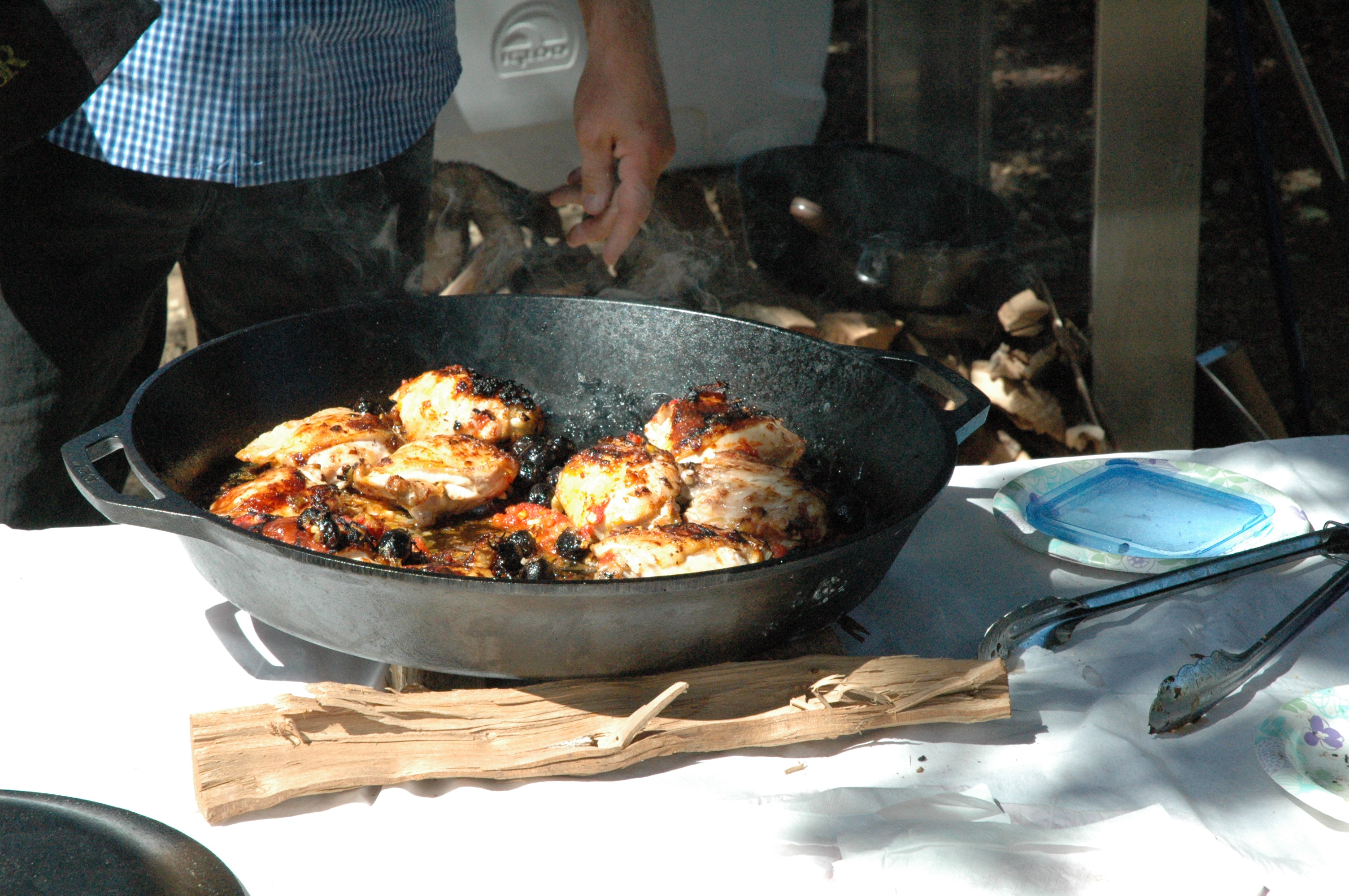 roasted chicken thigh wood fired recipe brigit binns