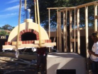 Toscana home pizza oven installation