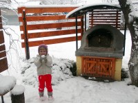 Pompeii DIY Brick Oven in Winter