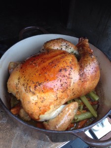 roasted chicken - dutch oven