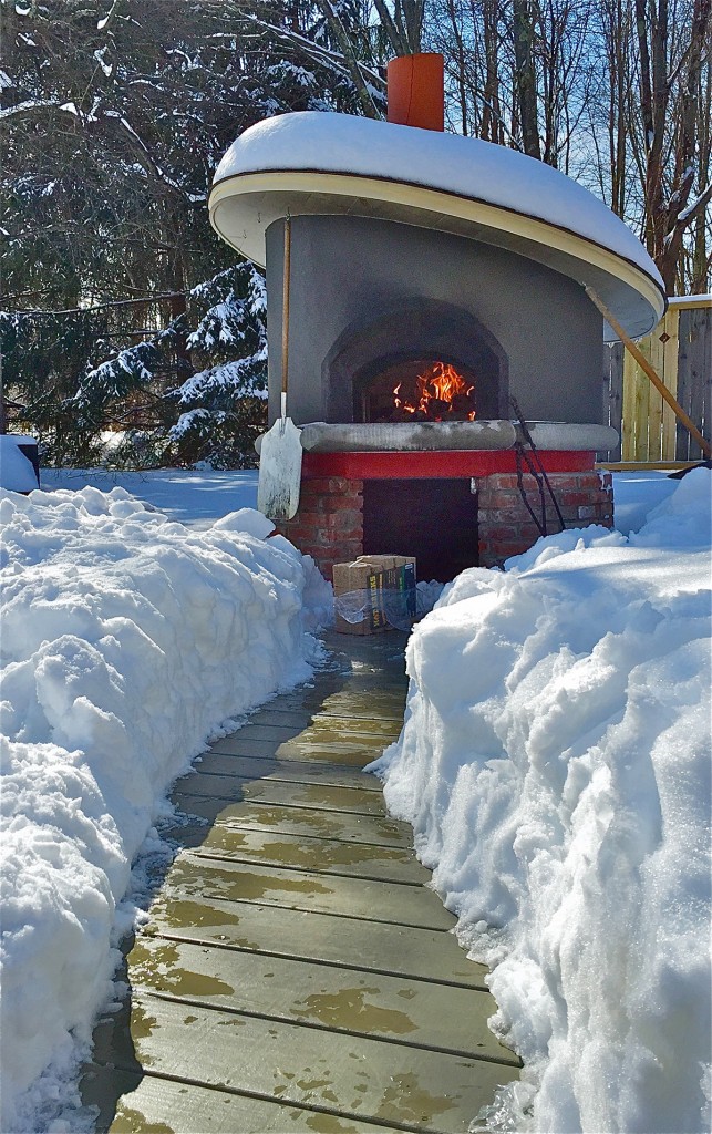 Pizza Oven Brush - Forno Bravo - Copper Oven Brush