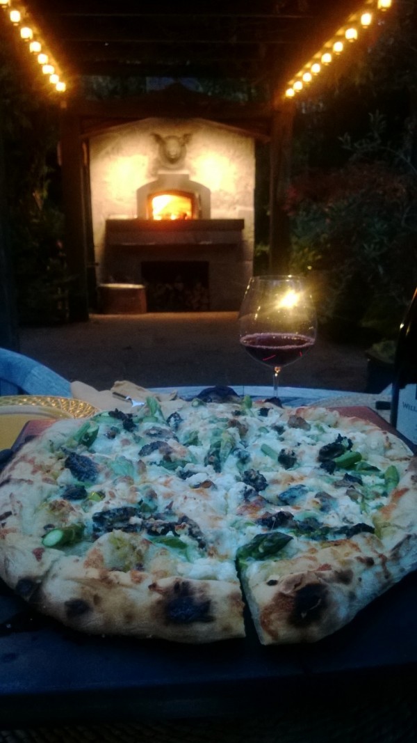 Morel, Asparagus, & Leek Pizza Forno Bravo. Authentic Wood Fired Ovens