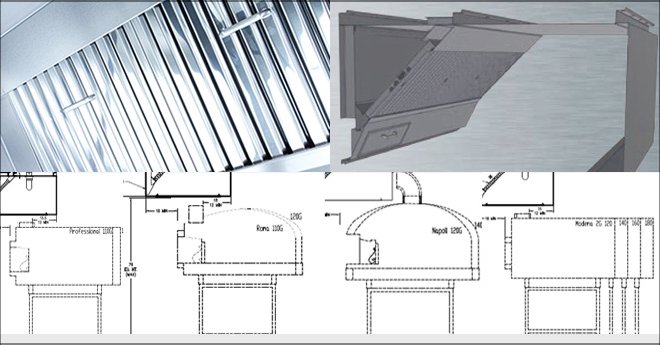 Oven Hoods Dimensions & Drawings