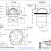 Professionale120 FA Commercial Pizza Oven Drawing