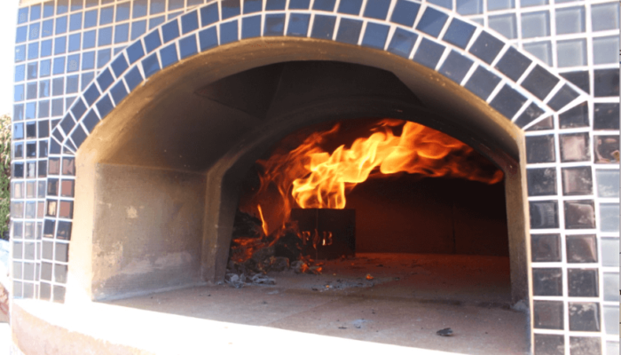 Vesuvio Gas / Wood Combination Pizza Oven Close Up