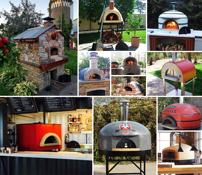 Selection of Wood Fired Pizza Ovens